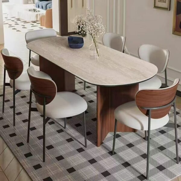 Modern Sintered Stone Dining Tables – Durable & Customizable - 图片 2