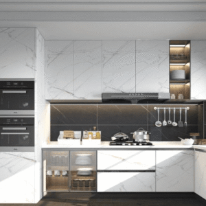 Ultra-Thin Sintered Stone Cabinet Doors – Durable & Customizable